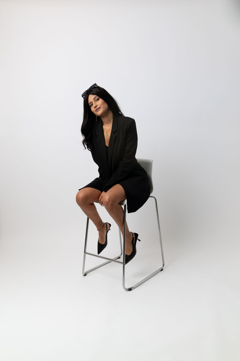 Krish Waje, content creator, in an editorial studio portrait